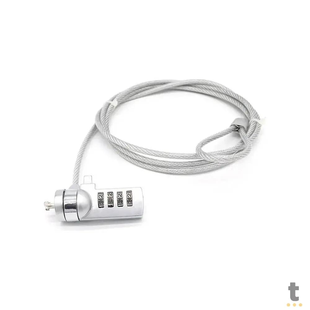 Trava De Notebook em Cabo de Aço Com Senha Truedata