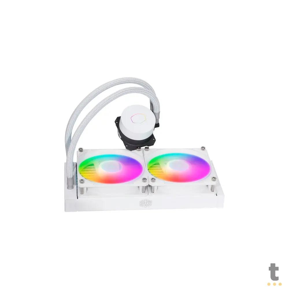 Water Cooler Dual Fan Cooler Master ML240L V2 RGB 240mm (Intel/AMD) Branco - MLW-D24M-A18PW-RW Truedata