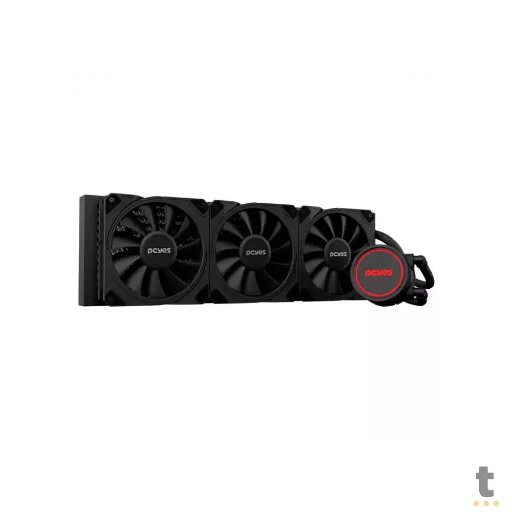Water Cooler PCYes Sangue Frio 3 Triple Fan 360mm TDP 350W (Intel/AMD) Preto - WCSF3360BR Truedata