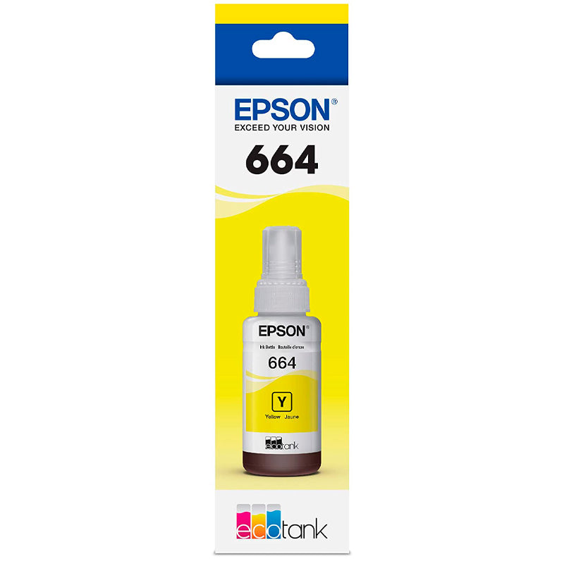 Refil De Tinta Epson T664420 70ml - Amarelo - P/ L110 L120 L200 L395 L1300 Truedata