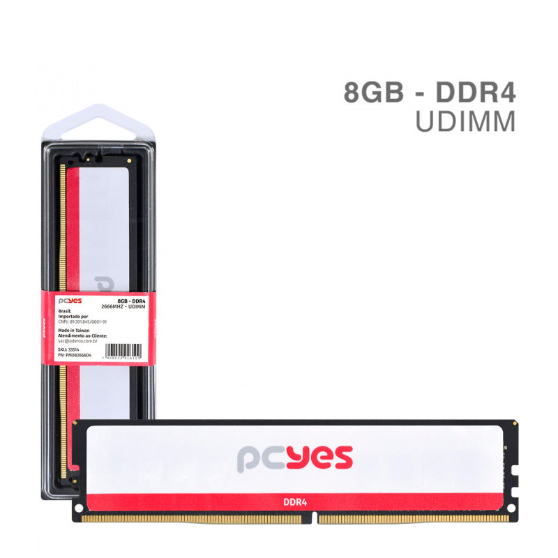 Memoria para Desktop DDR4 8gb 2666Mhz PCYes - PM082666D4 Truedata