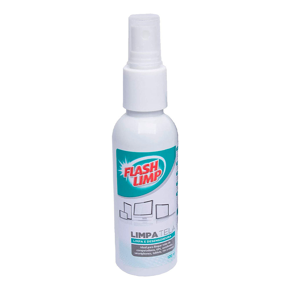 Kit Limpa Tela Flash Limp Microfibra C/ 2 Esponjas