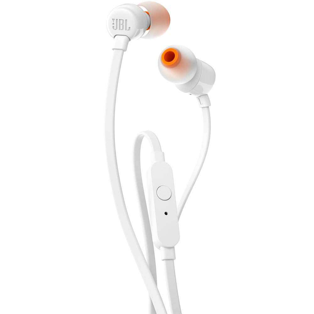 Fone de Ouvido JBL Intra Auricular P3 T110 Branco - JBLT110WHT Truedata