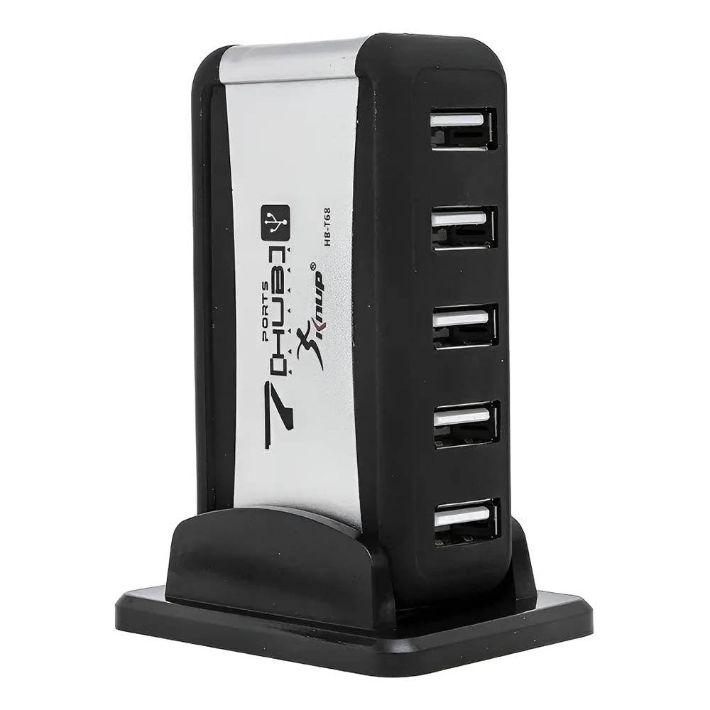 Hub Usb 7 Portas 2.0 High Speed C/Fonte Knup Hb-T68