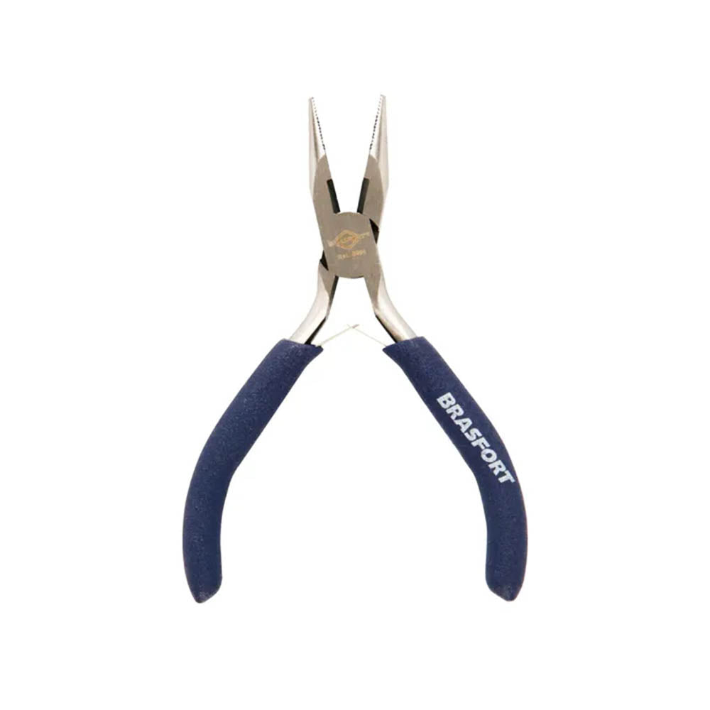Alicate Mini Bico Meia Cana 6" Cabo Emborrachado Brasfort - 78145