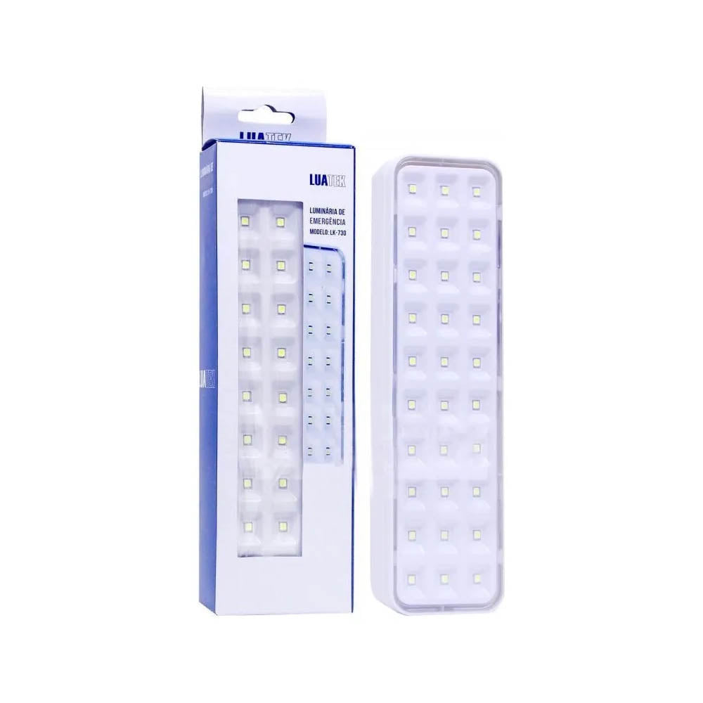 Lampada de Iluminação De Emergência Luatek Recarregável - LK-730