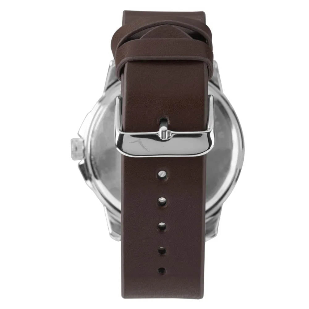 Relógio de Pulso Condor Azul C/ Pulseira Marrom - CO2115MYA/5A