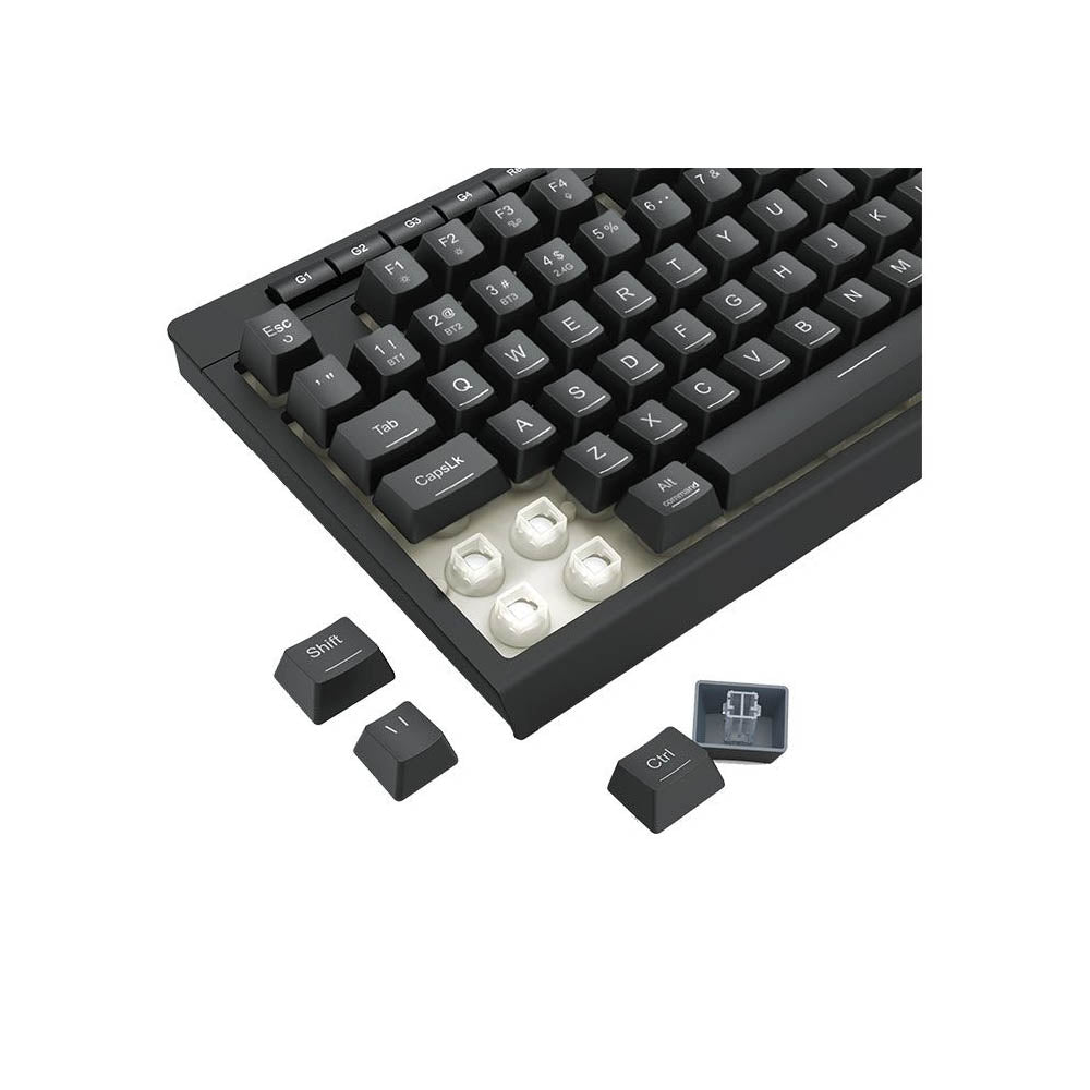 Teclado Gamer Membrana Redragon Shiva 98 RGB Preto C/ Apoio de Pulso - K515-RGB Truedata