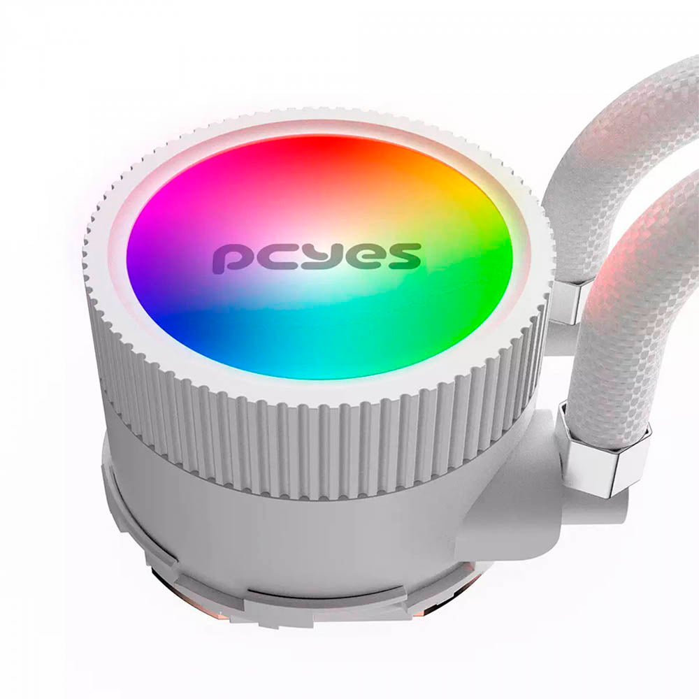 Water Cooler PCYes Sangue Frio 3 Single Fan 120mm ARGB TDP 200W (Intel/AMD) Branco - ARGBSF3120WGBR Truedata