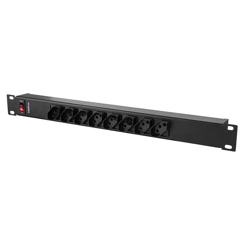 Filtro de Linha Protetor Eletronico 8 Tomadas Intelbras P/ Rack Epr 208 - 4824300 Truedata