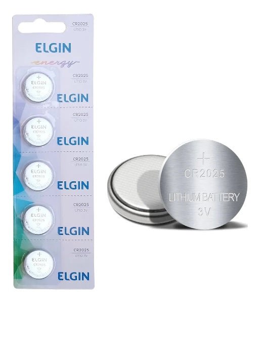 Bateria de Litio 3v Tipo Botao Cr2025 Elgin - 82192 - Truedata