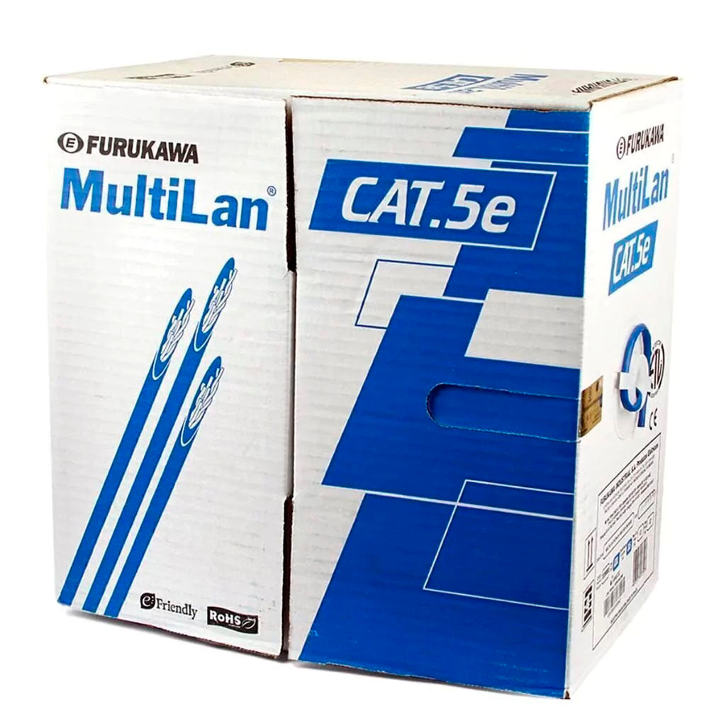 Cabo De Rede Cat5e Furukawa Multilan Cx C/305mts Azul 24AWGX4P