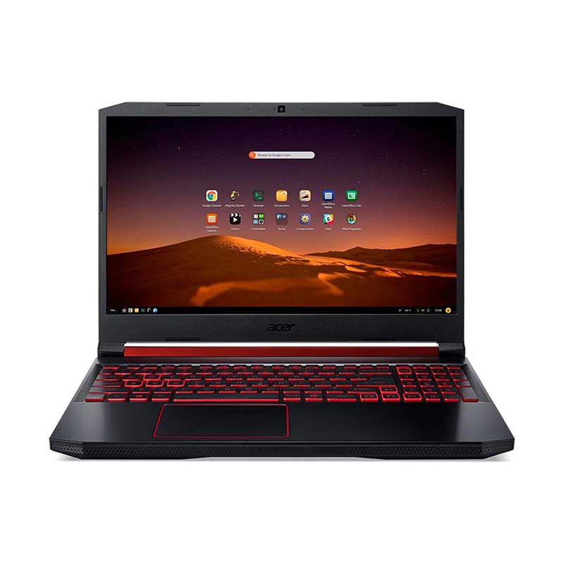 Notebook Gamer Acer Aspire Nitro 5 Intel Core I5-9300H 8gb 512Gb Ssd Nvme Gtx 1650 15.6 Pols Preto / Vermelho - AN515