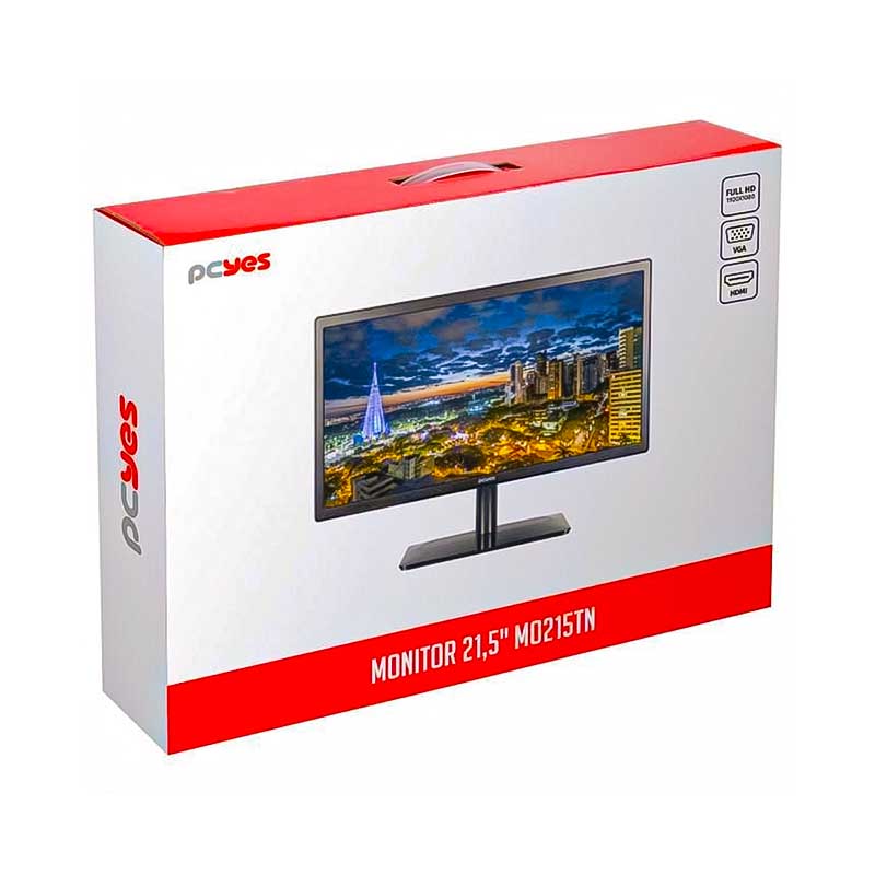 Monitor Led 21.5 Pols PCYES HDMI Vga 1920x1080 1000:1 5ms - MO215TN