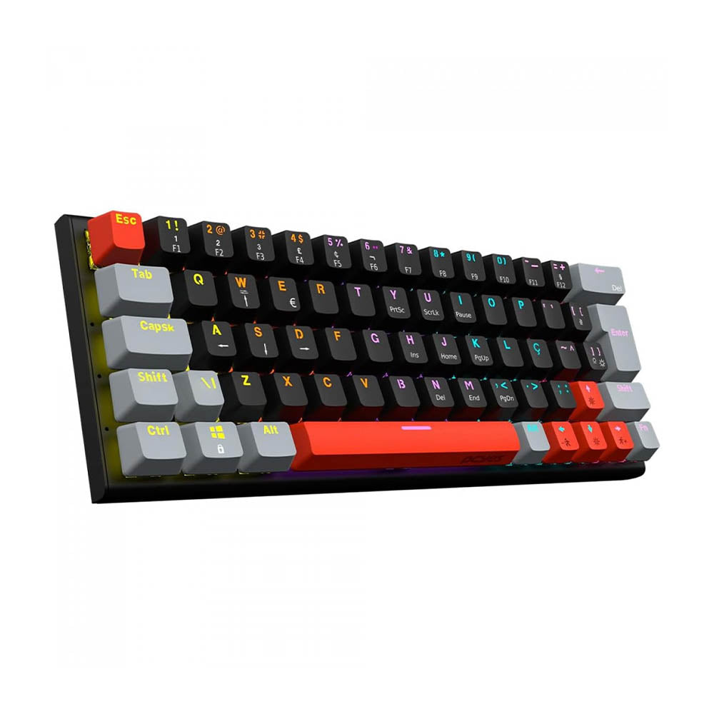 Teclado Gamer Mecanico PCYes Kuromori Outemu Red Abnt2 RGB - PTKM60RD Truedata