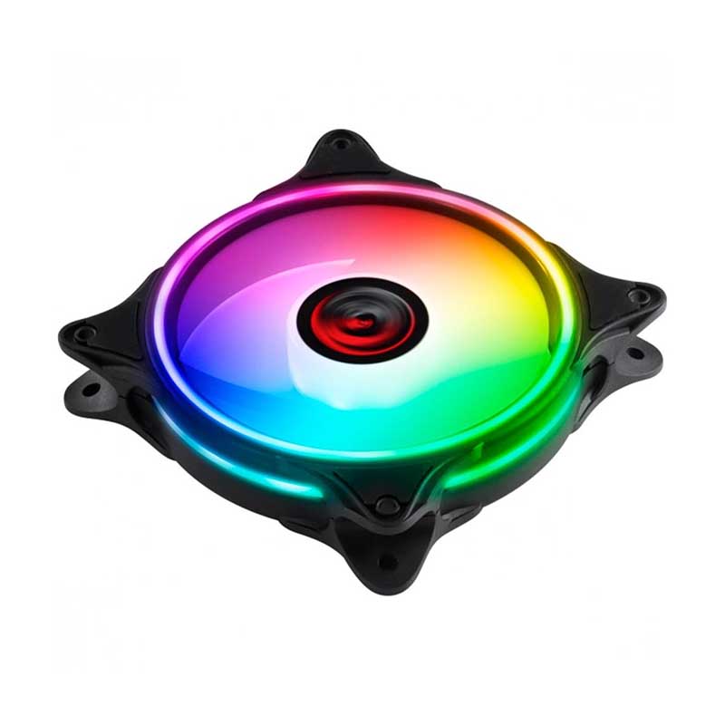 Cooler Fan para Gabinete PCYes Huracan H2 Led RGB 120mm 06 Pinos - PH2RGB120