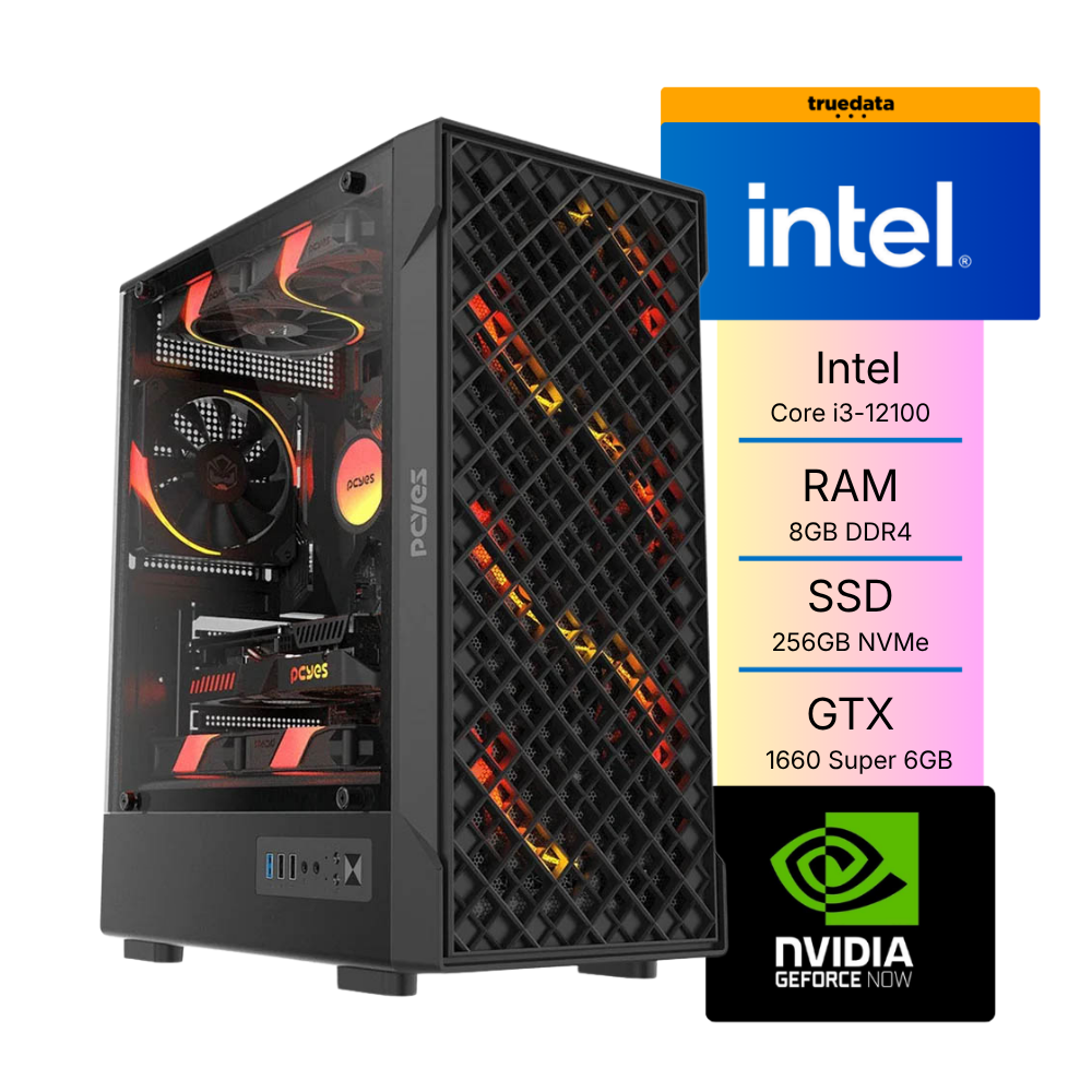 Computador Gamer Truedata Intel Core i3-12100 3.3Ghz 8gb Ddr4 Ssd 256G