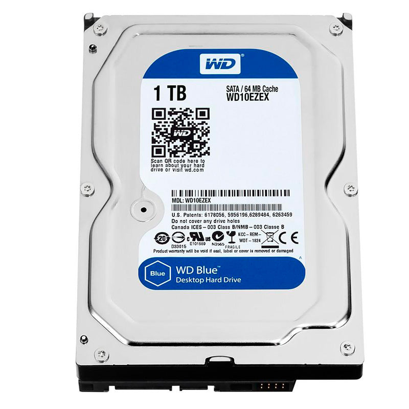 Hd 1tb Western Digital Wd Blue 7200rpm Sata 64mb 3.5" - Wd10ezex-00wn4a0