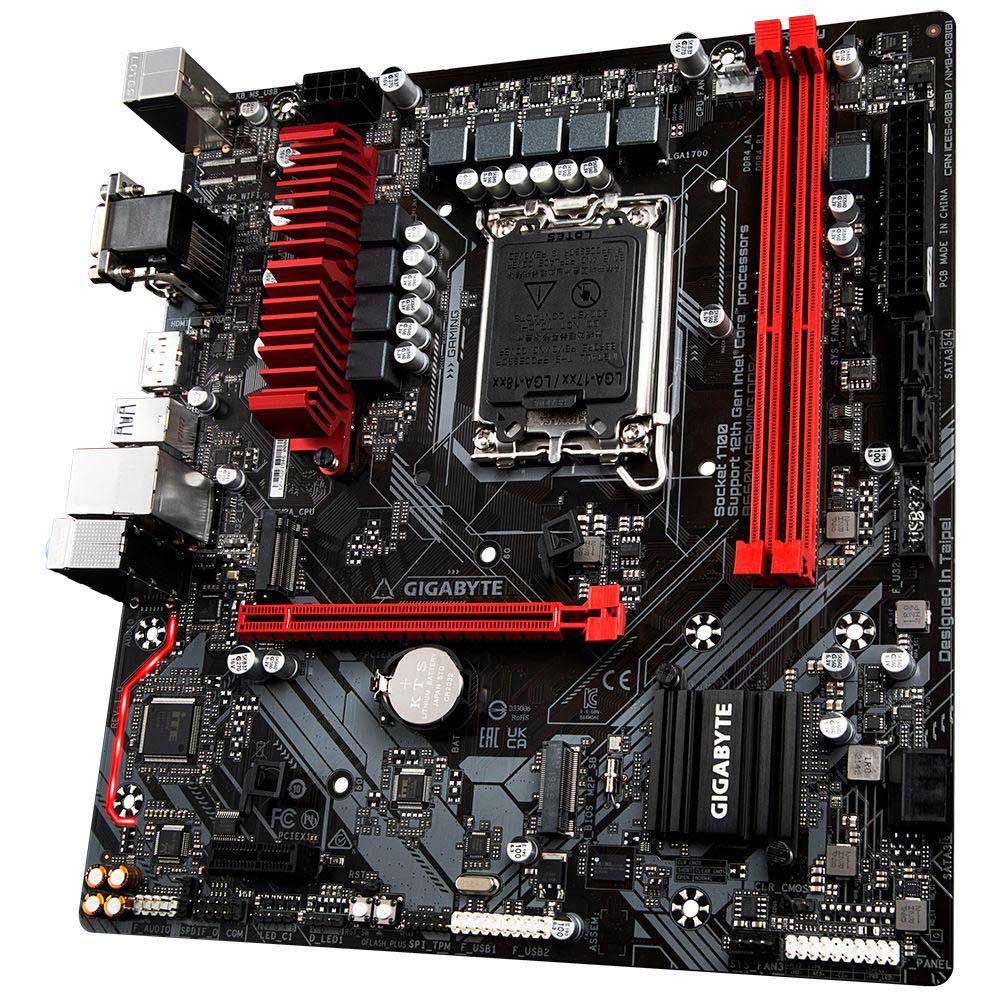 Placa Mae Gigabyte B660M Matx Lga 1700 Ddr4 Hdmi Displayport D-Sub M.2 NVME (12a Geração)