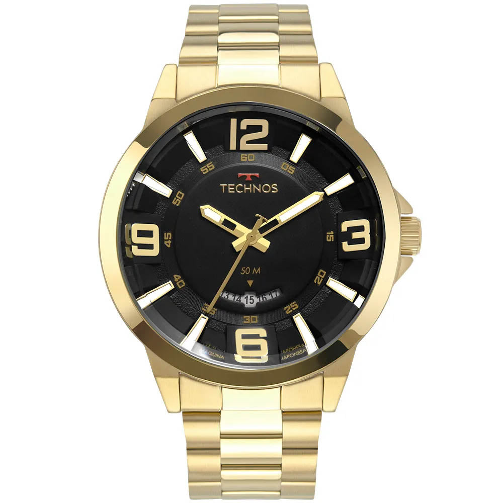 Relógio de Pulso Technos Racer em Aço Dourado - 2117LBO/4P
