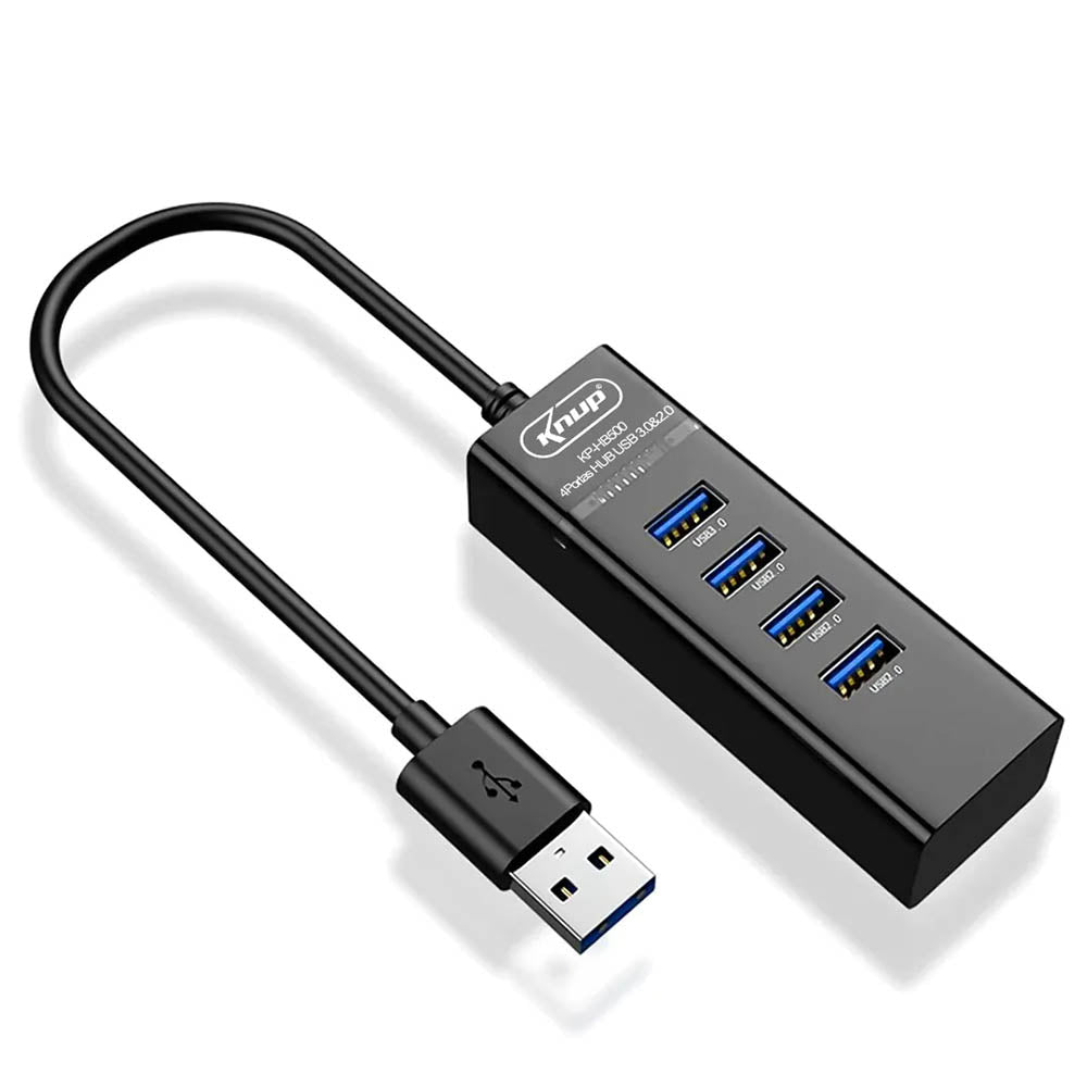 Hub Usb Tipo C 4 Portas USB 3.0 e USB 2.0 Knup - KP-HB504