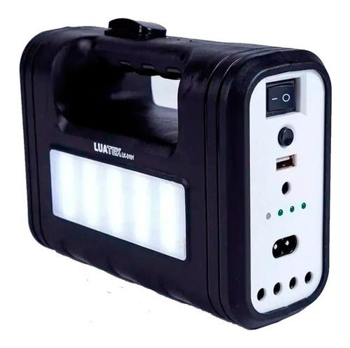 Kit de Iluminação Solar C/ Placa / Lanterna / Carregador USB e Lampadas Led Luatek - LK-3102