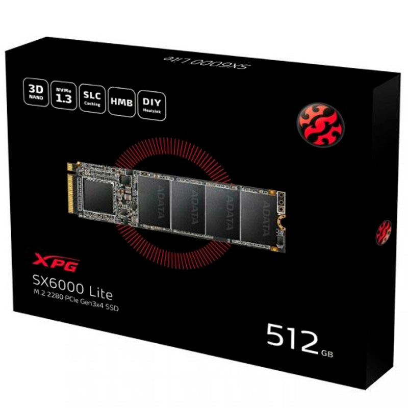 Ssd M.2 NVMe 512gb (480gb) XPG Adata SX6000 Lite - ASX6000LNP-512GT-C