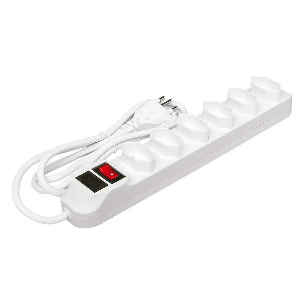Extensão Elétrica 6 Tomadas Knup C/ Fusível 1.5mts - SL7506