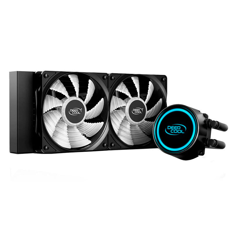 Water Cooler Dual Fan Deepcool Gammax L240T Led Azul (Intel/AMD) - DP-H12RF-GL240TB