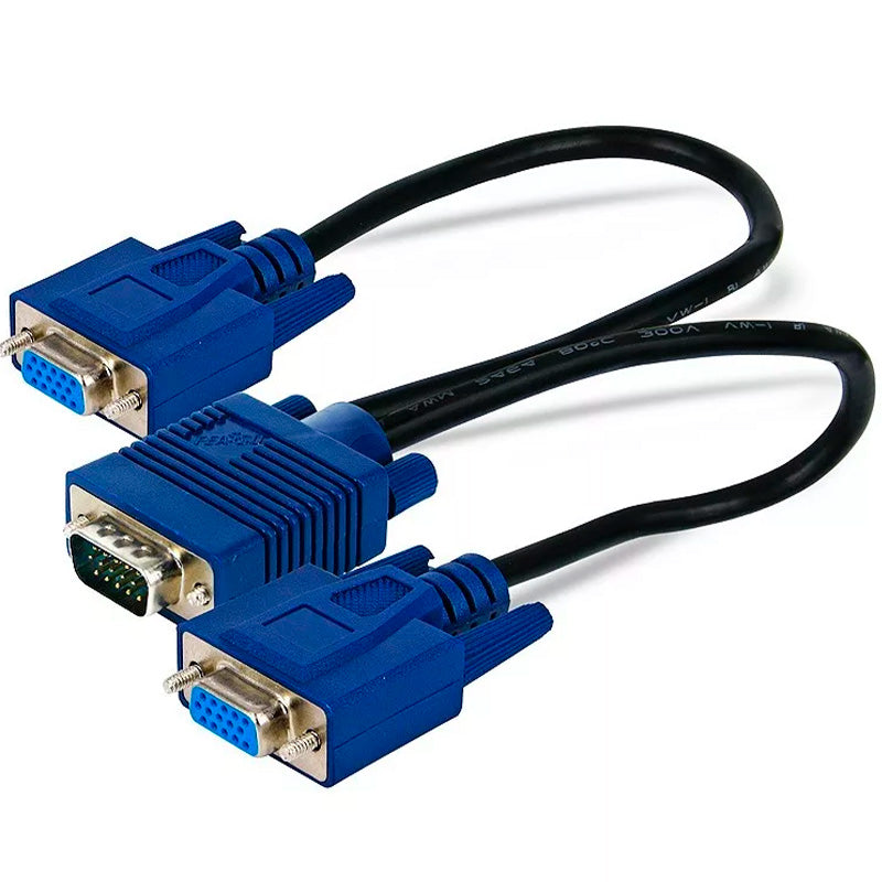 Cabo Y Para Monitor Vga D-Sub Splitter - Conecta 2 Monitores