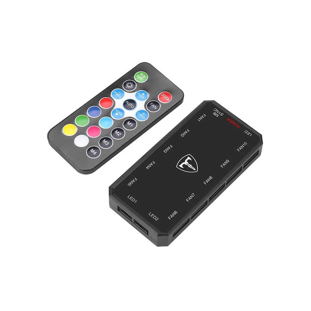Controlador de Fans T-Dagger RGB Preto 06 Pinos - T-TGFC414