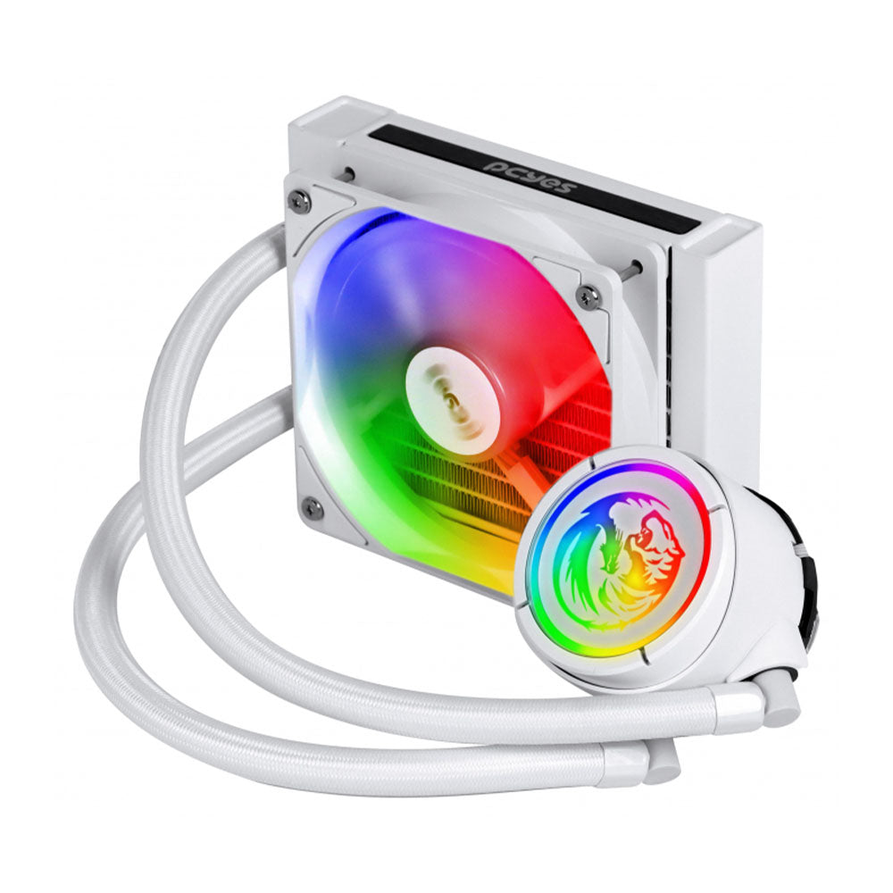 Water Cooler 1 Fan PCYes Nix 2 White ARGB (Intel/AMD) Branco - PCYWCNIX120W Truedata