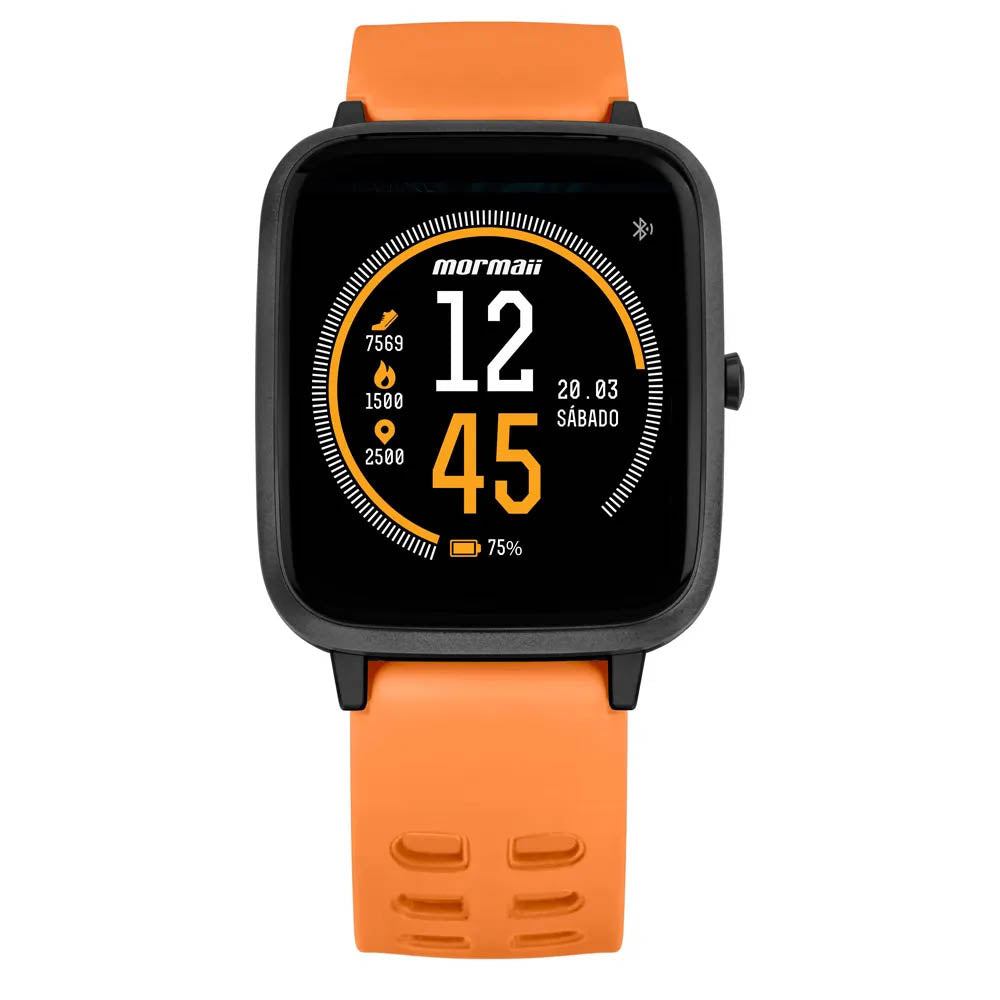 Relógio de Pulso SmartWatch Mormaii Life Laranja - MOLIFEAK/8L