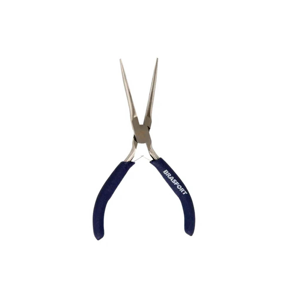 Alicate Mini Bico Meia Cana Longo 6" Cabo Emborrachado Brasfort - 78147