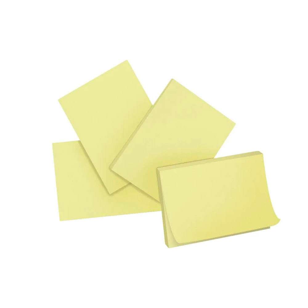 Bloco Adesivo 38x50mm Amarelo c/ 400 Folhas (4 Blocos) Keep - EI013