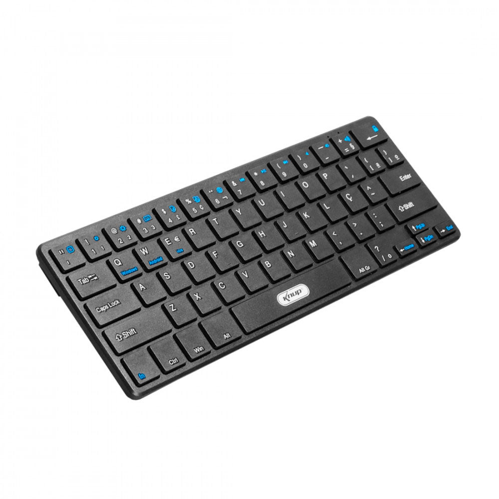 Mini Teclado Sem Fio Knup Bluetooth Multi-Device Preto - KP-TE109