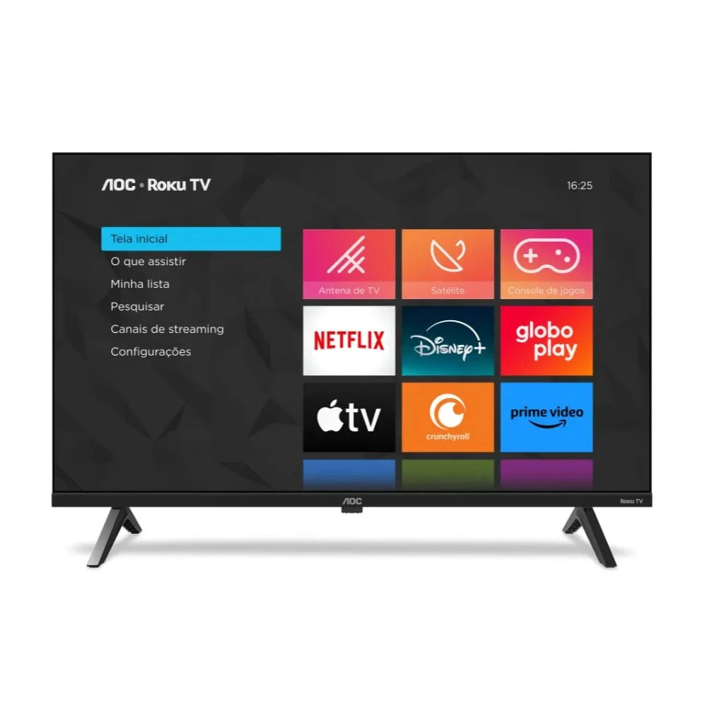 Smart TV DLed AOC Roku TV 32" HD Wi-fi USB HDMI - 32S5045/78G Truedata