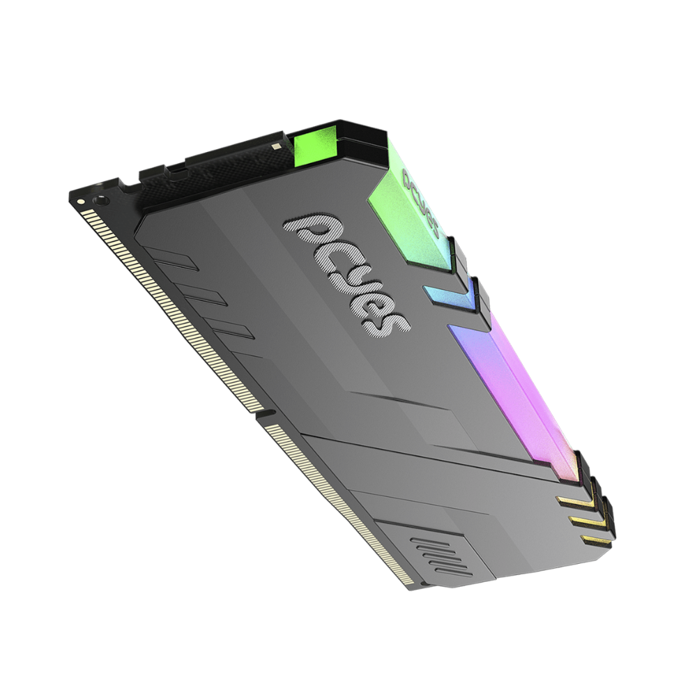 Memoria para Desktop PCYes Udimm DDR5 16gb 5600mhz C/ RGB Black - PM165600D5BR