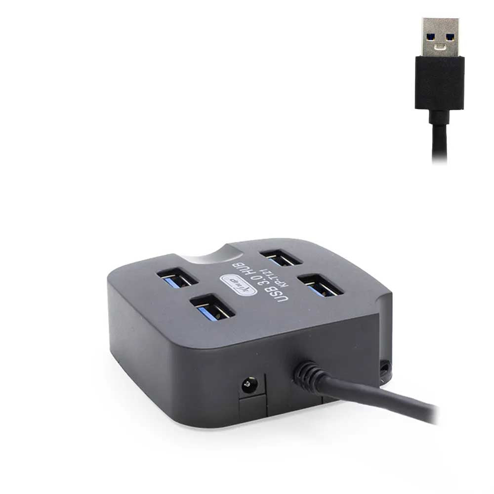 Hub Usb 4 Portas Knup kP-T121 Usb 3.0 5 Gbps High Speed