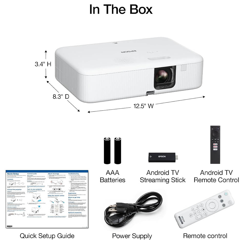 Projetor Epson Powerlite FH02 V11HA85020 - 3000 Lumens FHD