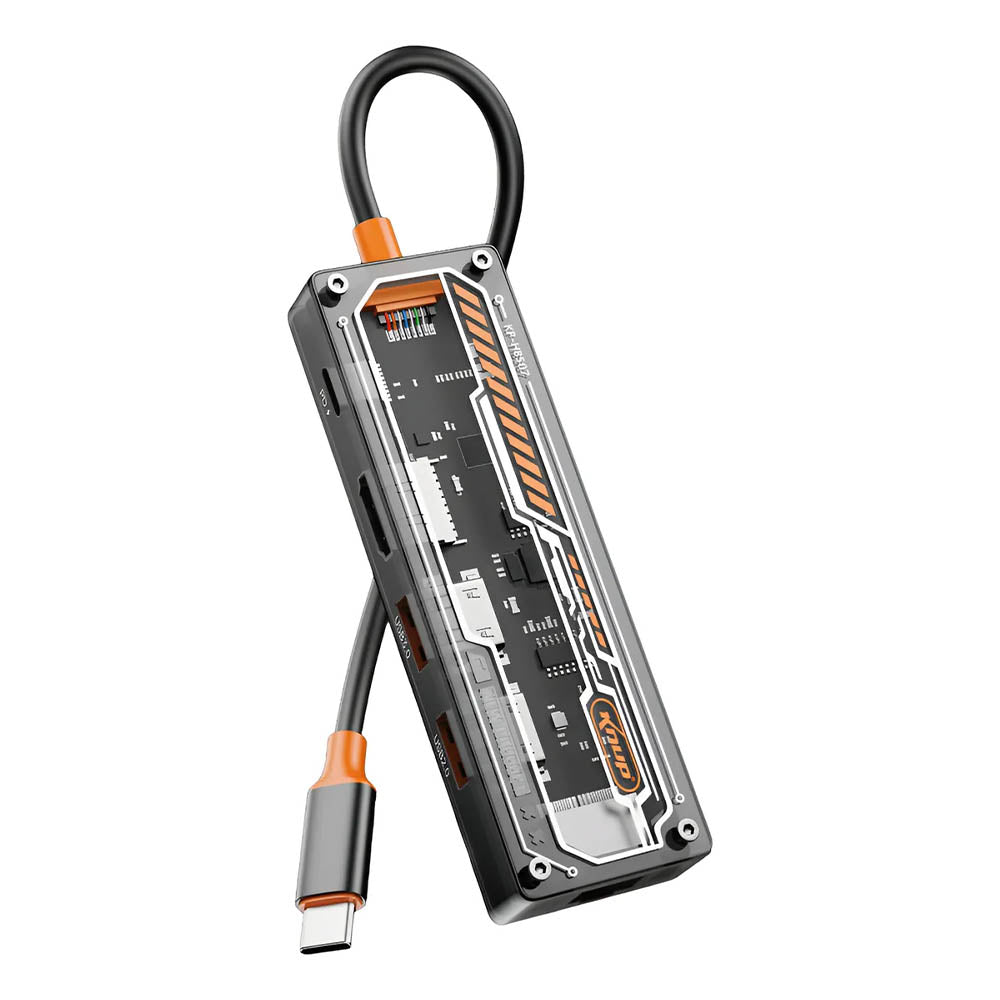 Adaptador Hub USB Tipo C Knup 5 em 1 HDMI 4K 2x USB 3.0 / 2.0 PD 65W Leitor Cartão SD/TF - KP-HB508