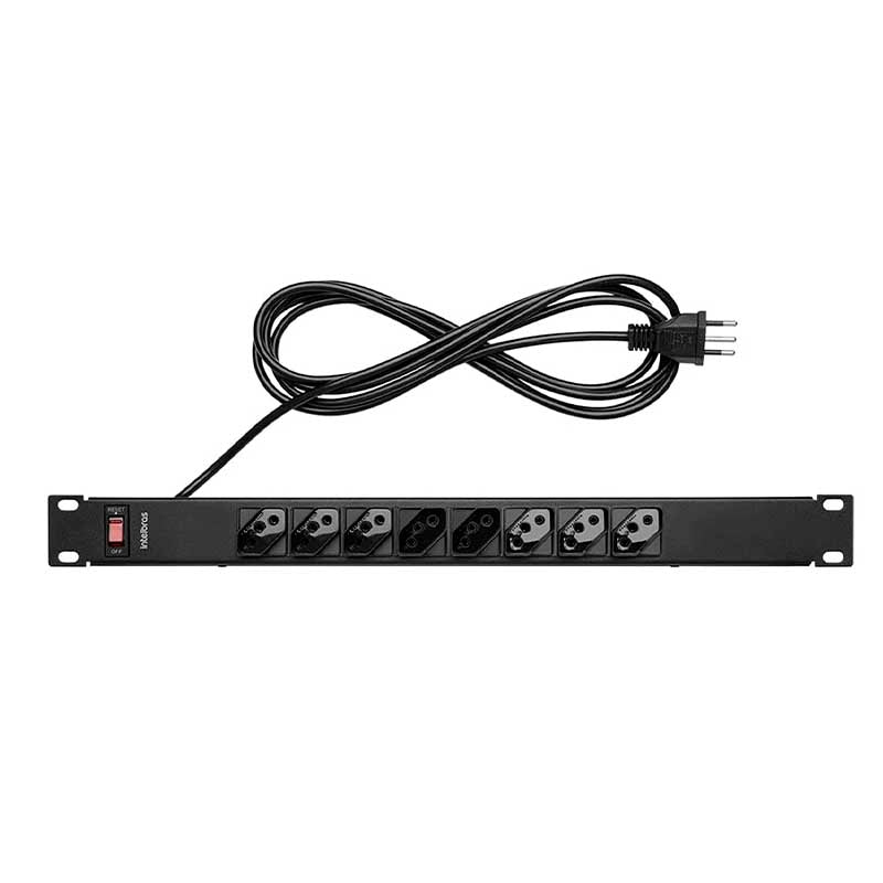 Filtro de Linha Protetor Eletronico 8 Tomadas Intelbras P/ Rack Epr 208 - 4824300 Truedata