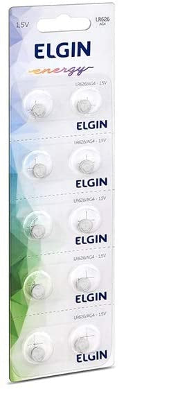 Bateria de Litio Alcalina 1.5v LR 626/AG4 C/ 2 Elgin - 82308