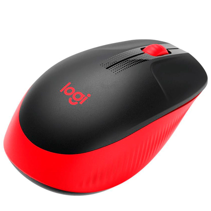 Mouse Sem Fio Logitech M190 Vermelho / Preto - 910-005904 Truedata