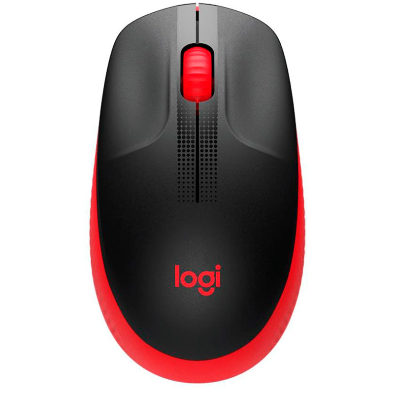 Mouse Sem Fio Logitech M190 Vermelho / Preto - 910-005904 Truedata