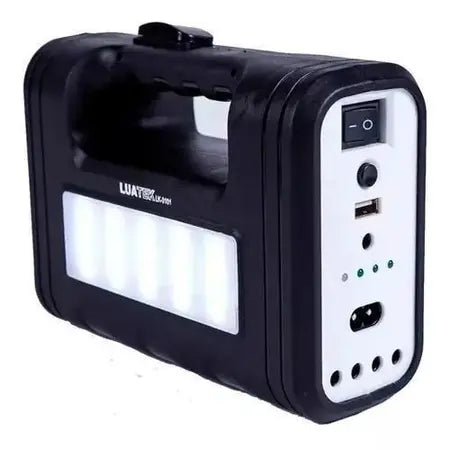 Sistema de Iluminação Solar C/ Placa / Lanterna / Carregador USB e Lampadas Led Luatek - LK-3101