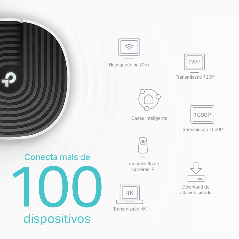 Roteador Gigabit Wireless Mesh Tp-Link AC1900 Dual-Band Mu-Mimo - Deco S7