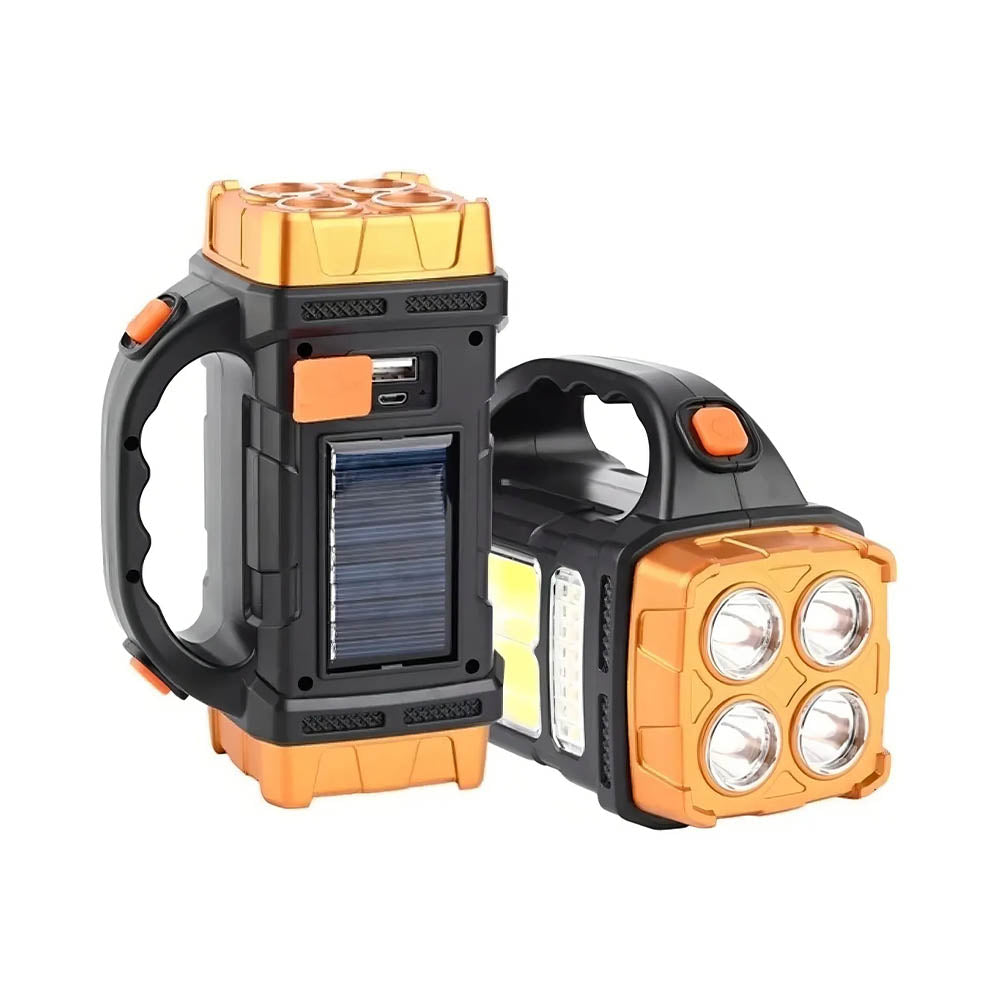 Lanterna Multifuncional Recarregável C/ Energia Solar e USB 1500mAh Usb Bommax - BM-A317