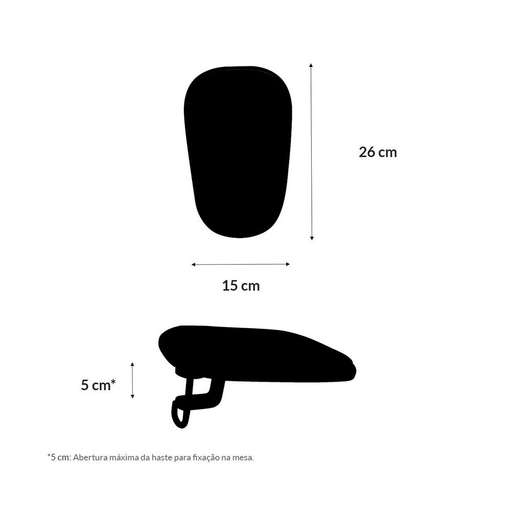 Apoio para Antebraço Magnetico Reliza Preto - 000032