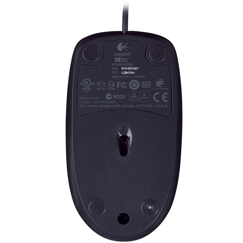 Mouse Usb Logitech M90 Preto Piano 910-004053